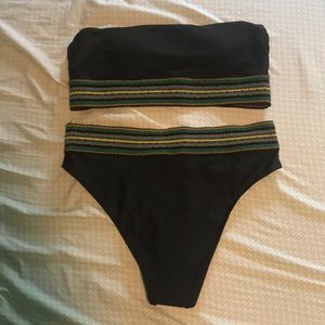 Strapless bathing suit